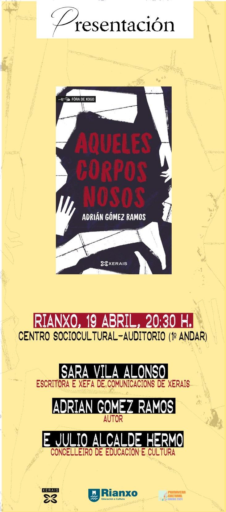 Libro, 'Aqueles Corpos Nosos' de Adrián Ramos