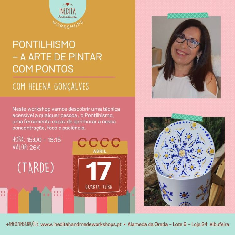 Pontilhismo - A arte de pintar com pontos com Helena Gonçalves