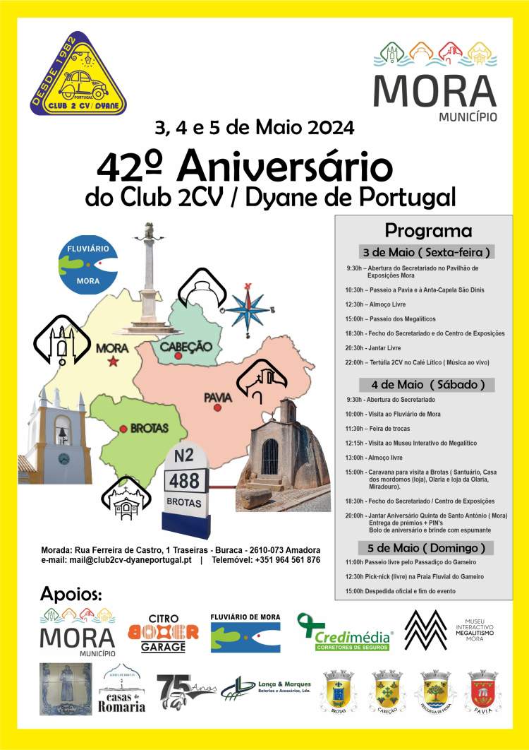 42º Aniversário do Club 2CV / Dyane de Portugal