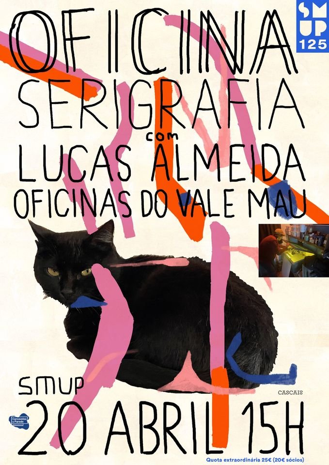 Workshop de Serigrafia c/ Lucas Almeida ◌ SMUP