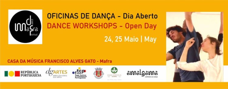 WorkShops do MDF - Mafra Dança Festival | 24, 25 Maio 2024