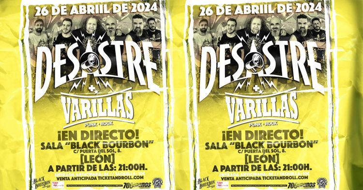 Desastre + Varillas en el Black Bourbon (León)