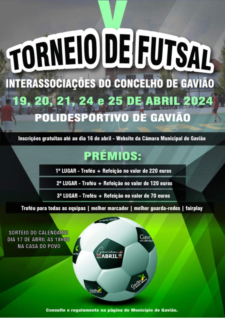 V Torneio de Futsal | 25 de Abril de 2024
