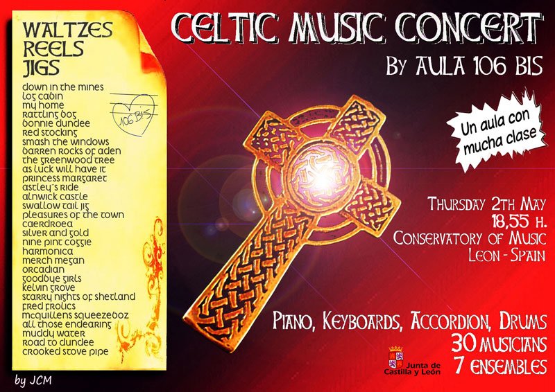 Concierto de música celta. Conservatorio de música de León