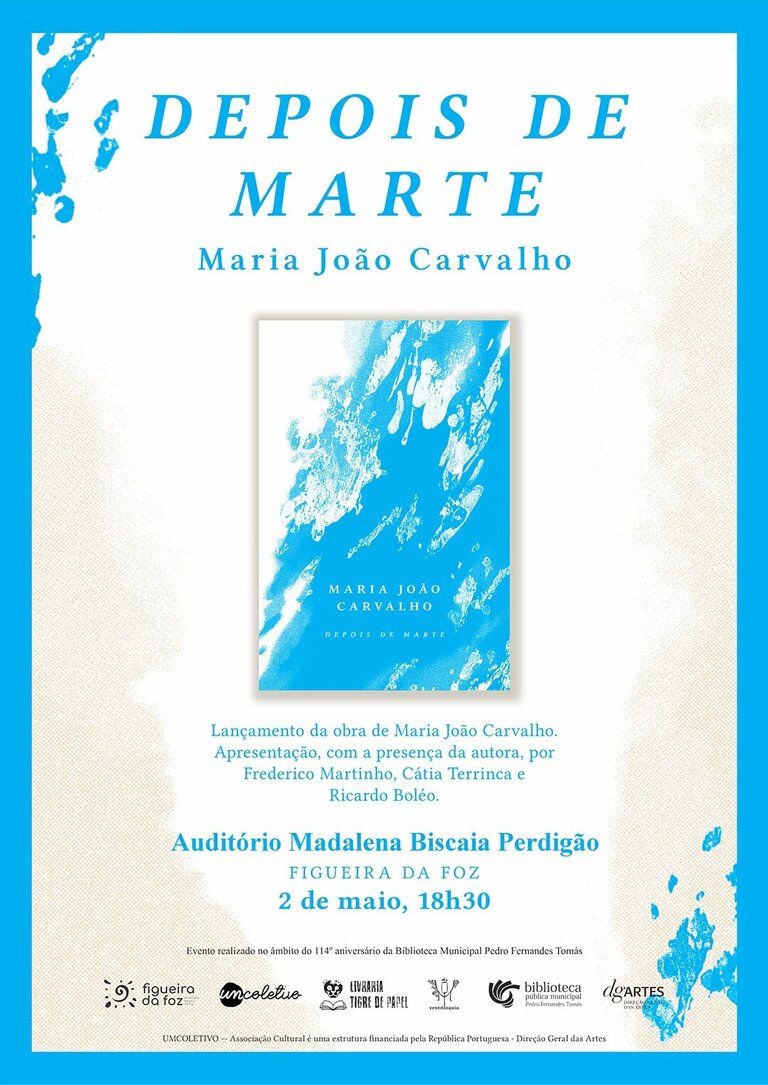 Apresentação do livro «Depois de Marte», de Maria João Carvalho