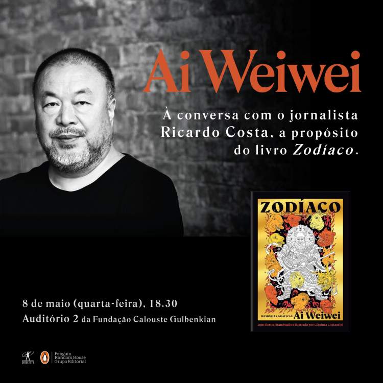 Ai Weiwei à conversa com Ricardo Costa na Fundação Calouste Gulbenkian