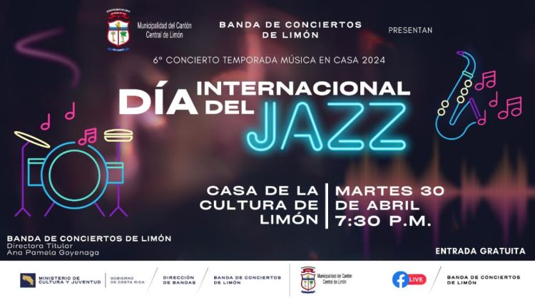 Concierto "Éxitos del Jazz” | Banda de Conciertos de Limón