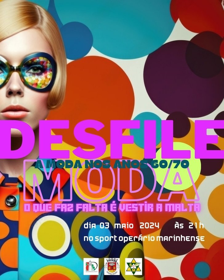 DESFILE MODA - A MODA NOS ANOS 60/70