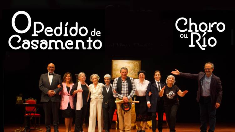 Peças de teatro “O pedido de casamento” e “Choro ou rio” pelo grupo de teatro amador Espanta Males