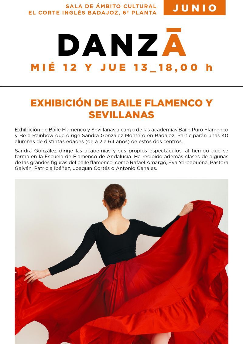 'Exhibición de baile flamenco y sevillanas'