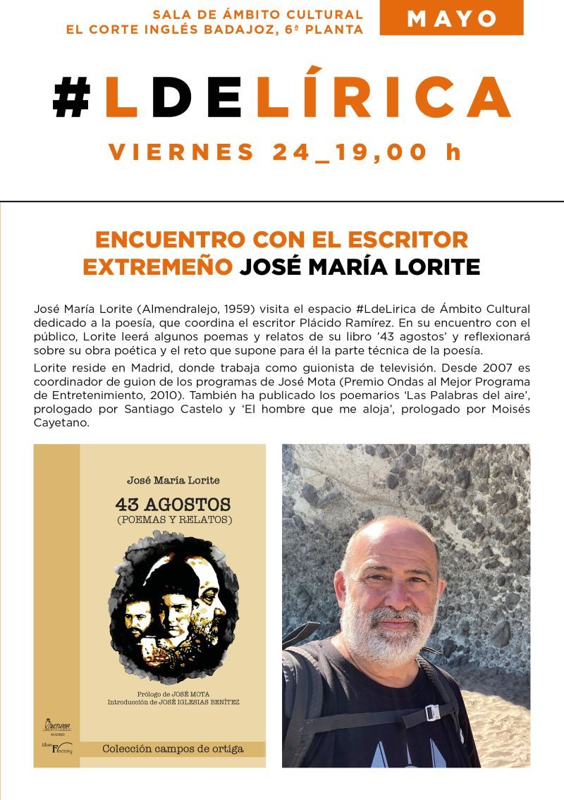 'Encuentro con el escritor extremeño Jose María Lorite'