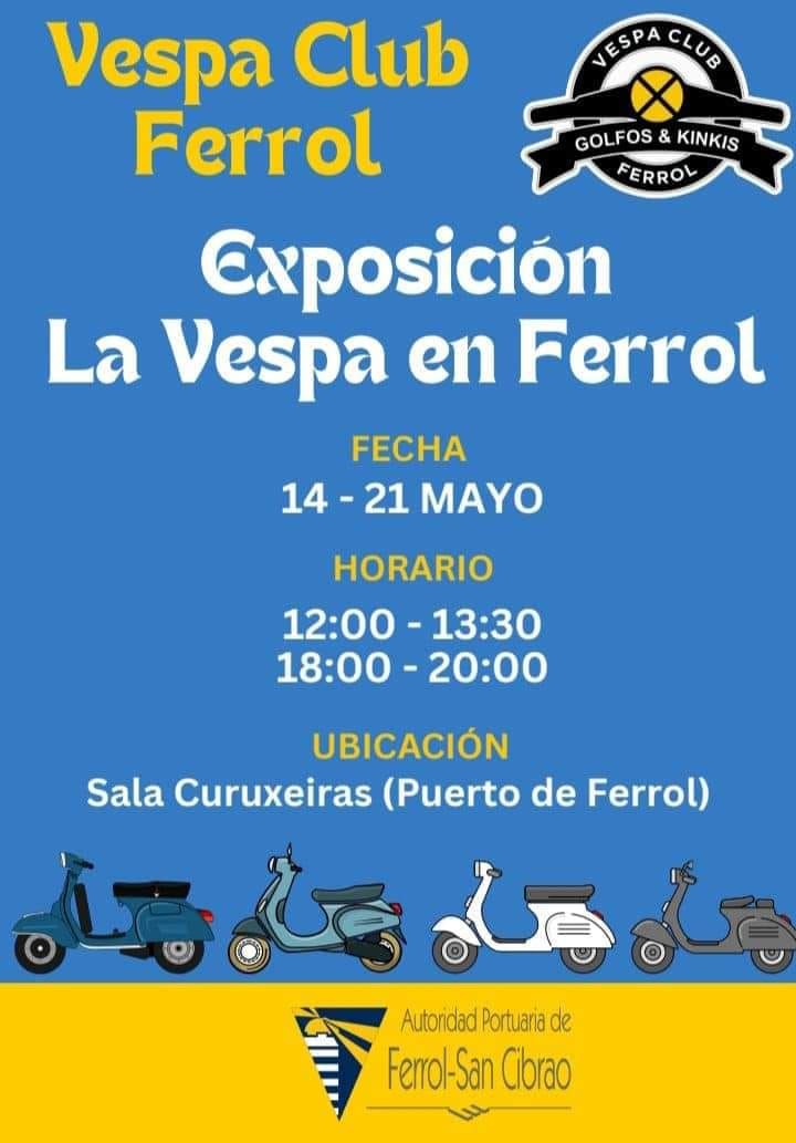 Exposición la Vespa en Ferrol 