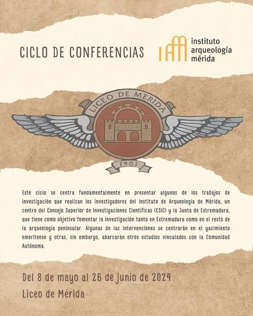 Ciclo de Conferencias Instituto de Arqueología de Mérida: «El nacimiento de la colonia Augusta Emerita»