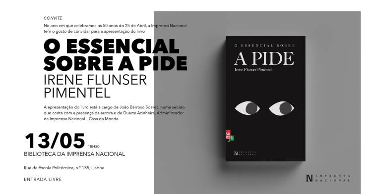 Apresentação do livro 'O Essencial sobre a PIDE'