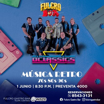 Noche Retro con D'Classics en Cartago