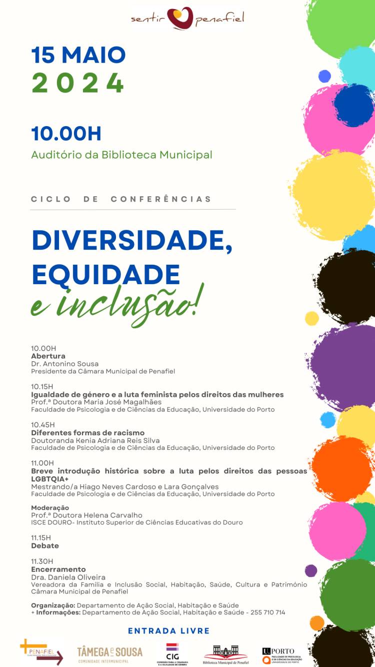 Ciclo de Conferências “Diversidade, Equidade e Inclusão!”