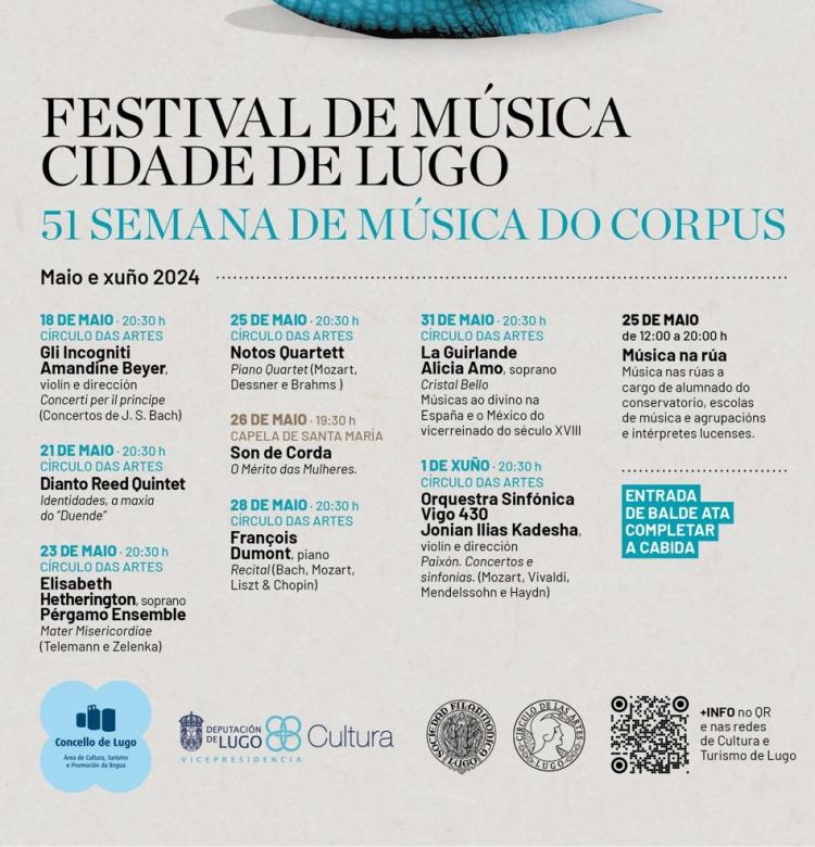 Programa da Semana da Música do Corpus de Lugo 2024