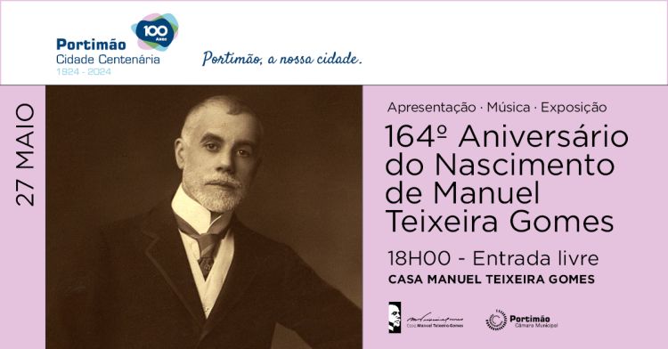 Comemoração do 164º Aniversário de Manuel Teixeira Gomes