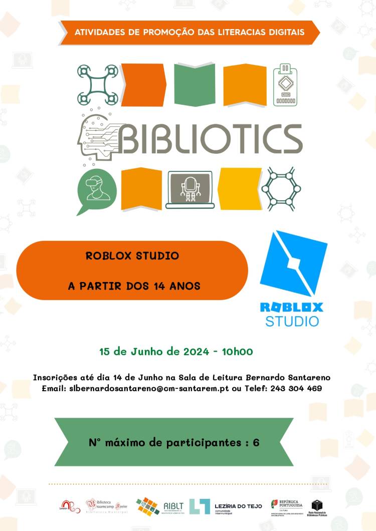 Workshop (literacias digitais) “Roblox Studio”