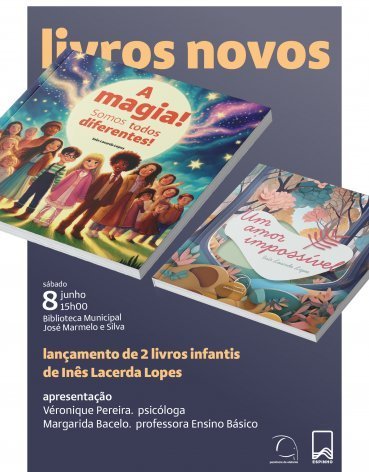 Lançamento de 2 livros infantis de Inês Lacerda