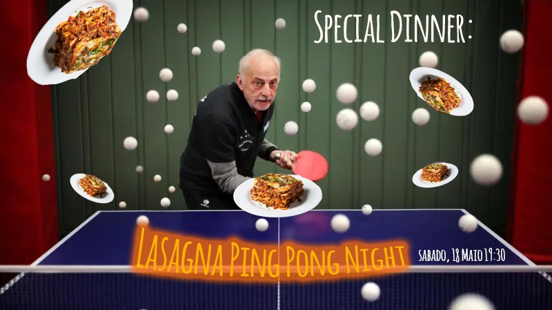 Lasagna Ping Pong Night