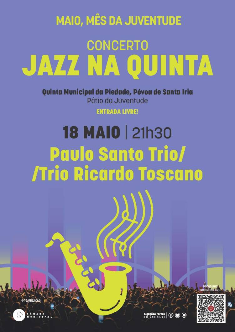 “Maio, Mês da Juventude” apresenta noite de Jazz