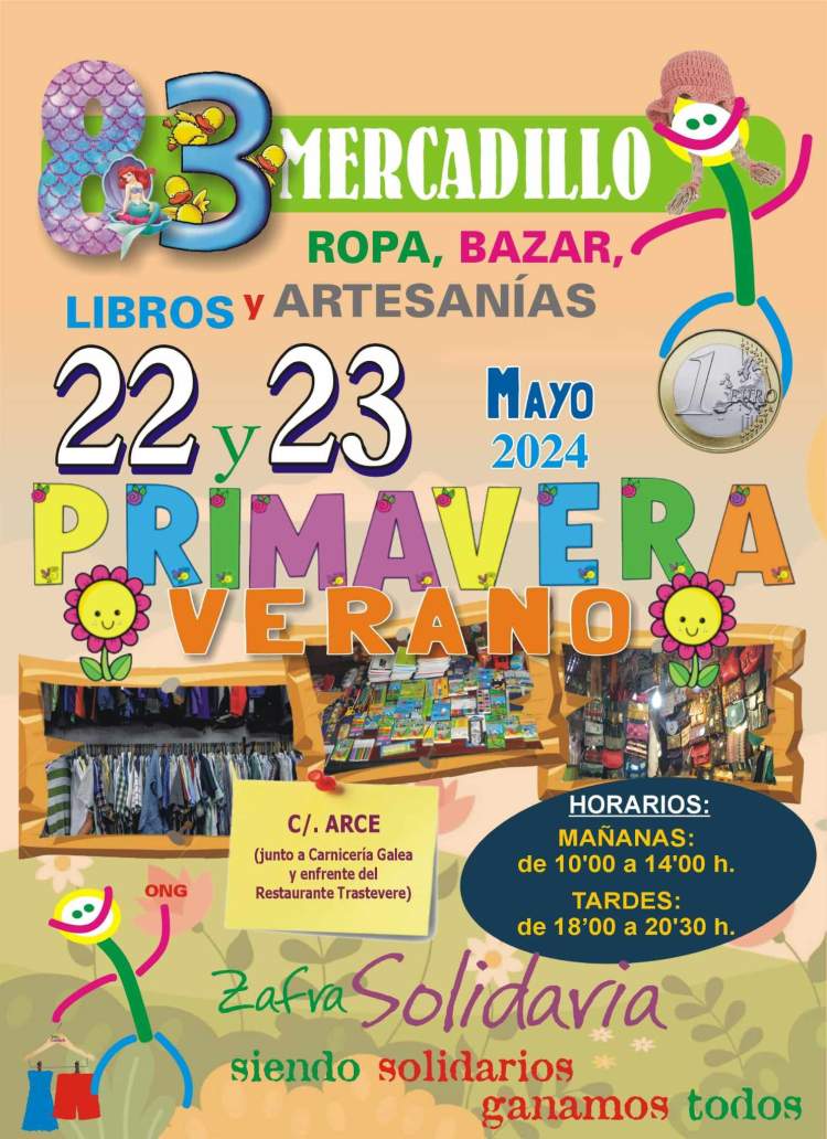 83 MERCADILLO DE ROPA, BAZAR, LIBROS Y ARTESANÍAS