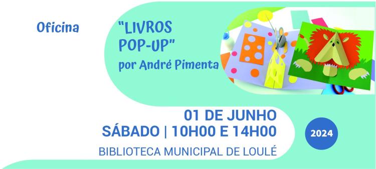 Oficina “Livros Pop-up” por André Pimenta para crianças