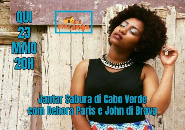 Jantar Sabura di Cabo Verde com Débora Paris & John di Brava 