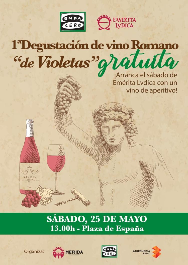 1ª Degustación de vino romano ‘de violetas’