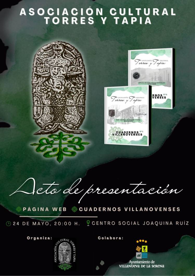 Acto Literario. Presentación página web y de la publicación : 'Cuadernillo Villanovenses' 