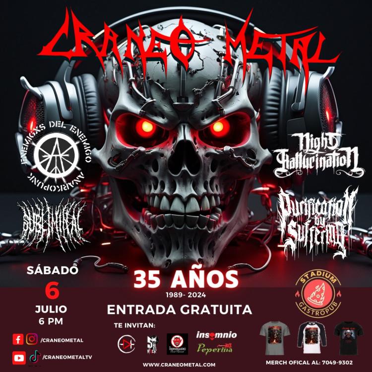 35 Años de Craneo Metal - Stadium - 6 de Julio.