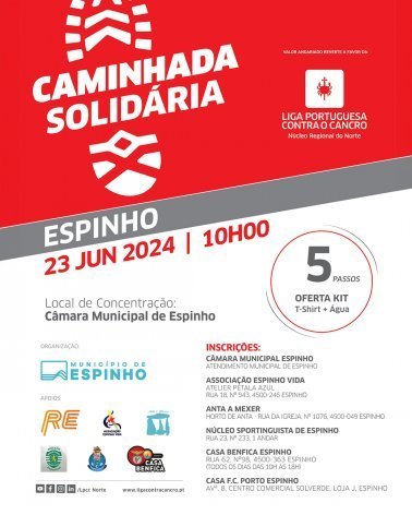 Caminhada Solidária a favor da Liga Portuguesa contra o Cancro