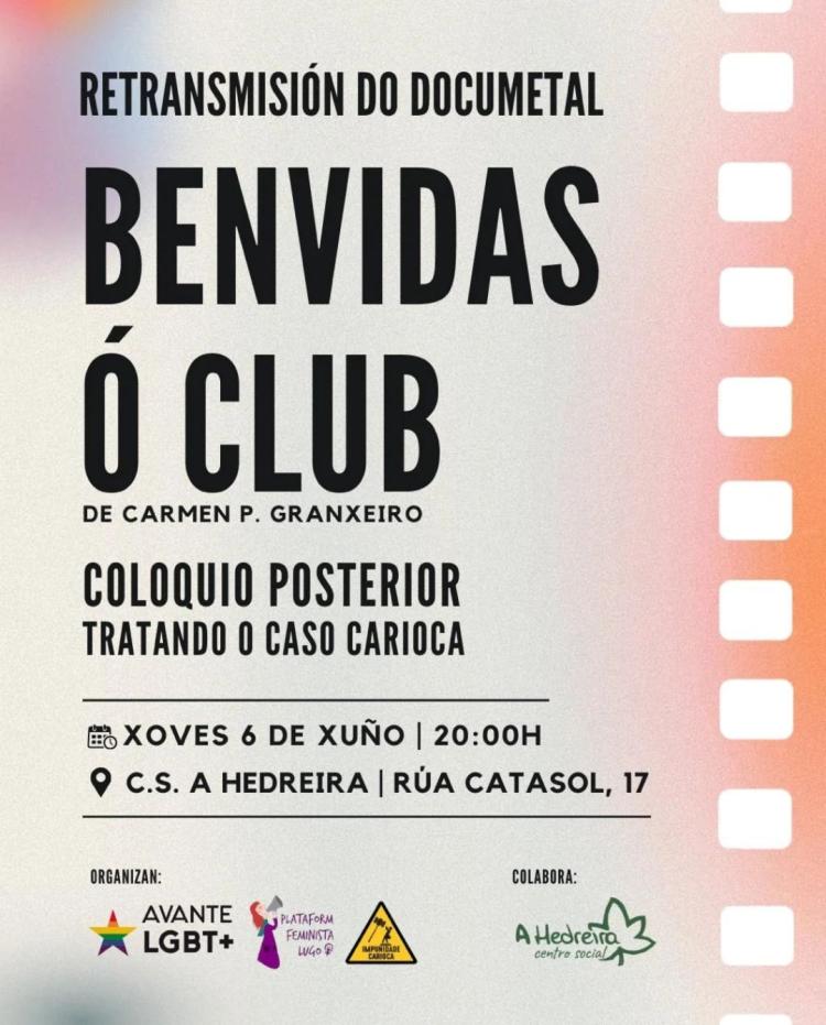 Documental «Benvidas ó club» e coloquio posterior