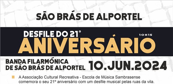 21.º Aniversário da Associação Cultural Recreativa Escola de Música Sambrasense