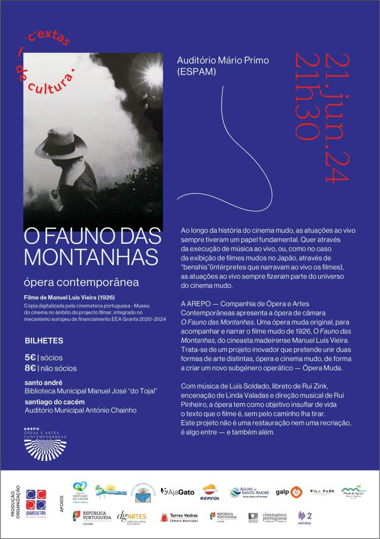 “C”extas de Cultura apresentam ópera contemporânea “O Fauno das Montanhas”