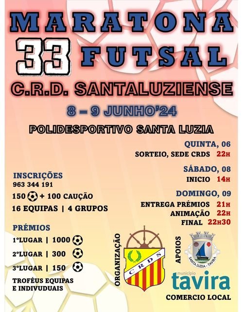 XXXIII Maratona de Futsal CRD Santaluziense