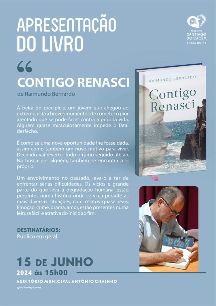 Apresentação do livro “Contigo Renasci” de Raimundo Bernardo