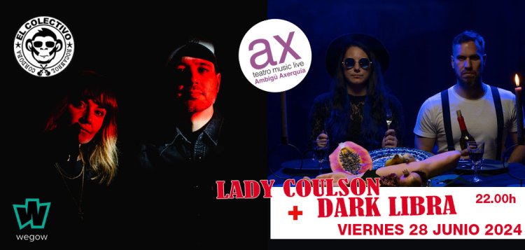 LADY COULSON + DARK LIBRA en concierto