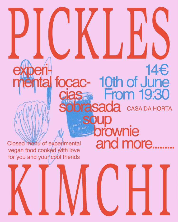 kimchi pickles experimental dinner