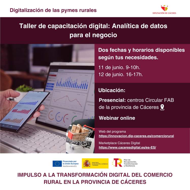 Taller de capacitación digital: Analítica de datos para el negocio