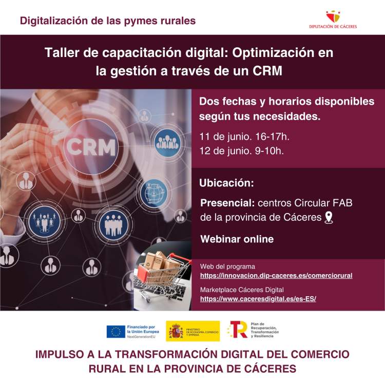 Taller de capacitación digital: Optimización en la gestión a través de un CRM
