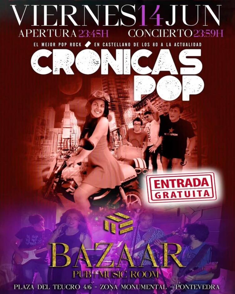Concierto de Cronicas Pop (versiones pop-rock) 