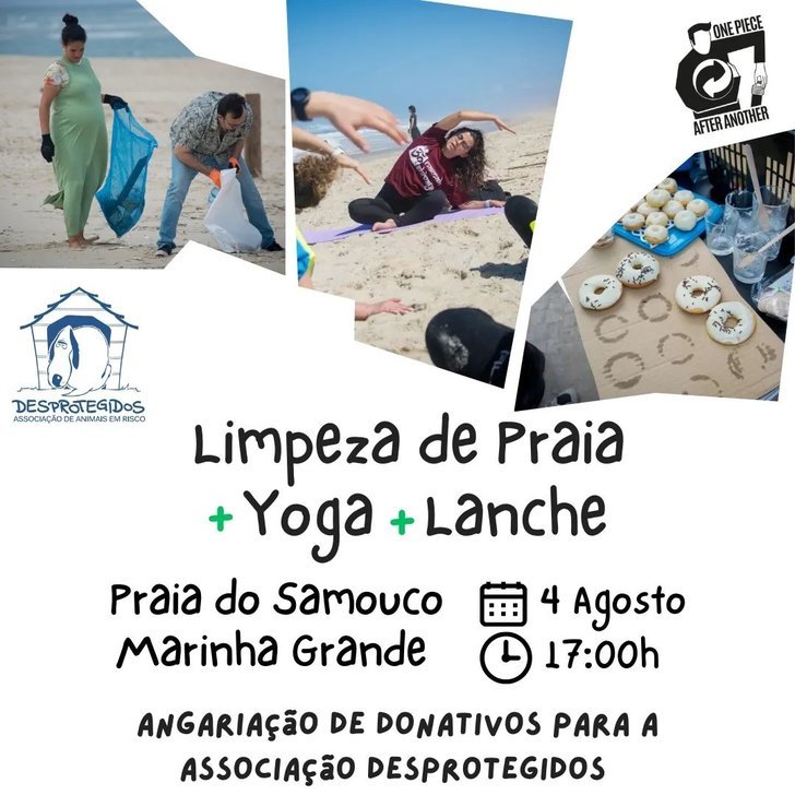LIMPEZA DE PRAIA + YOGA + LANCHE