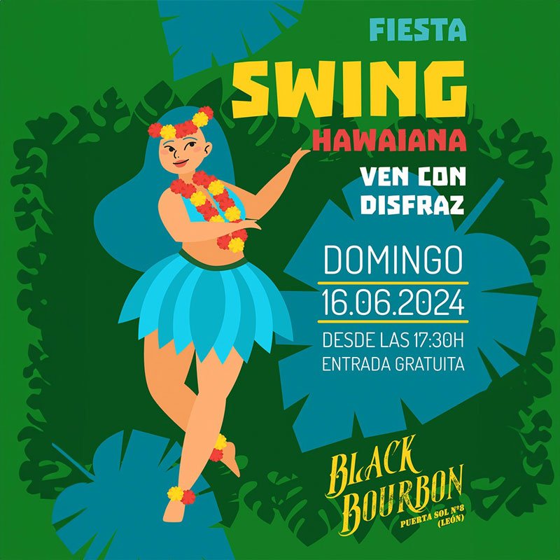 Fiesta de swing hawaiana. Black Bourbon