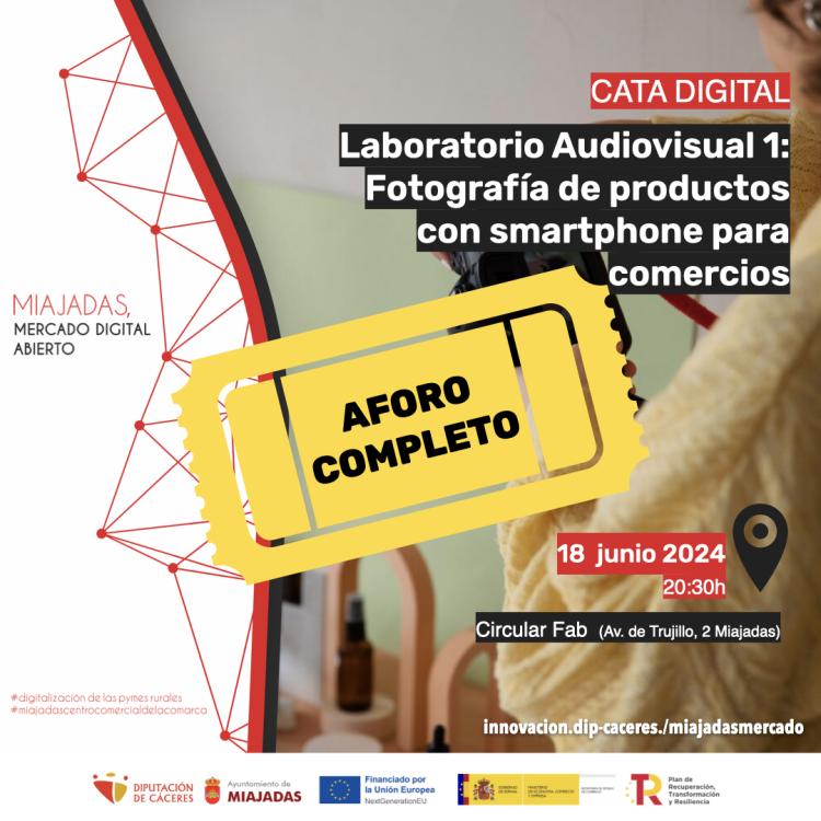 Laboratorio Audiovisual 1: Fotografía de productos con smartphone para comercios. AFORO COMPLETO