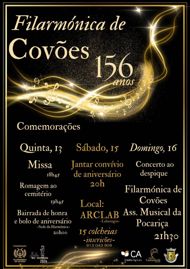 Comemorações 156.º Aniversário da Filarmónica de Covões