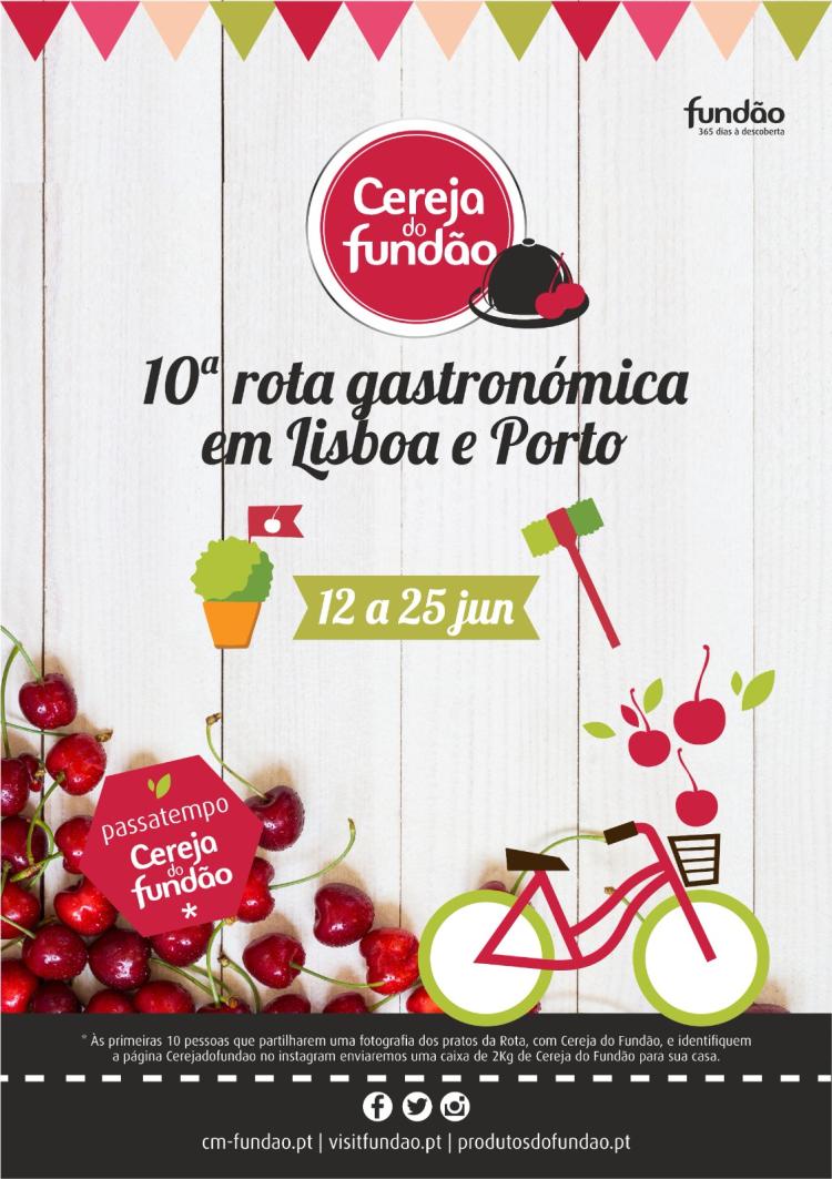 Rota Gastronómica da Cereja do Fundão em Lisboa e no Porto