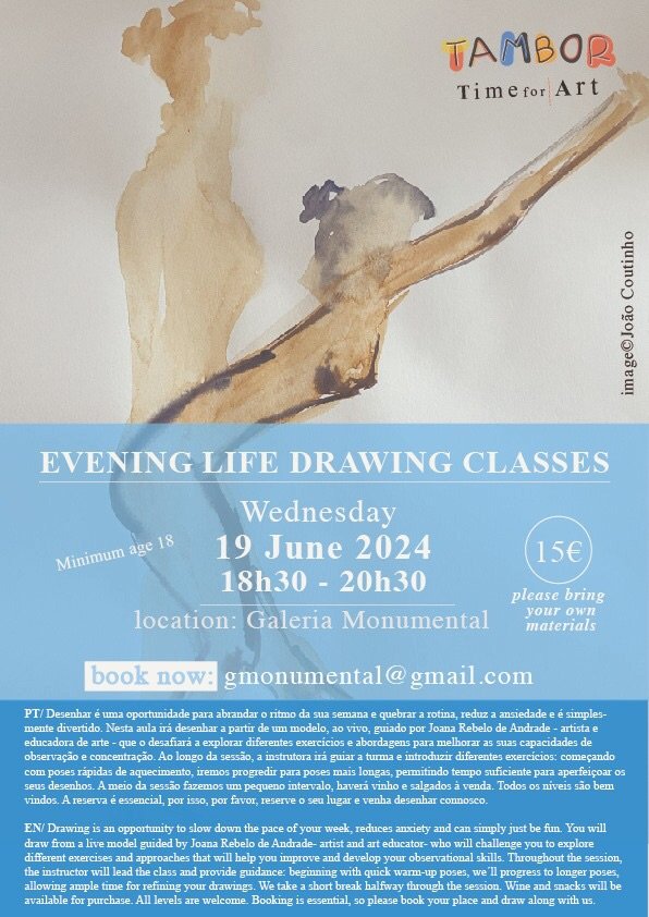 Evening Life Drawing Class - Sessão de desenho de modelo