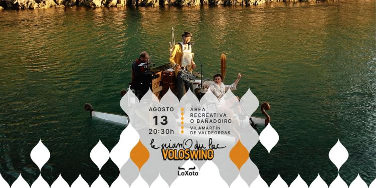 Voloswing en Área recreativa O Bañadoiro de Vilamartín de Valdeorras, le pianO du lac en Ourense